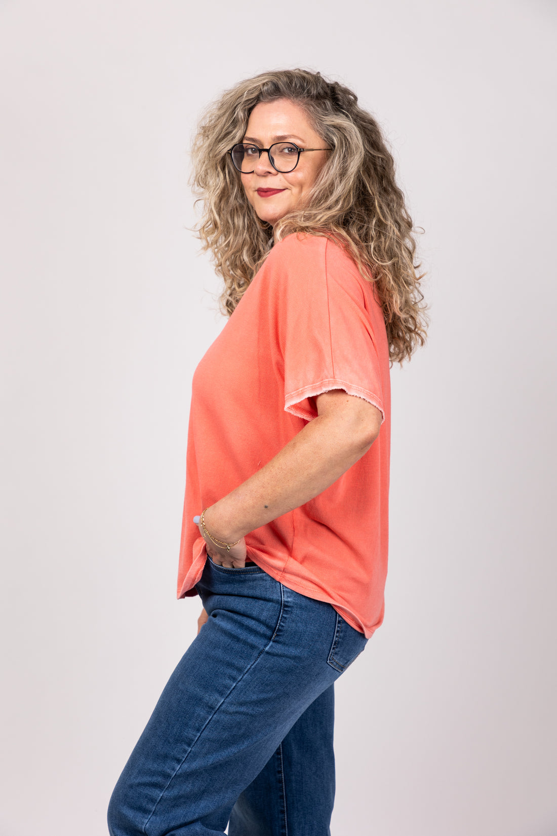 טי שירט אפרסק