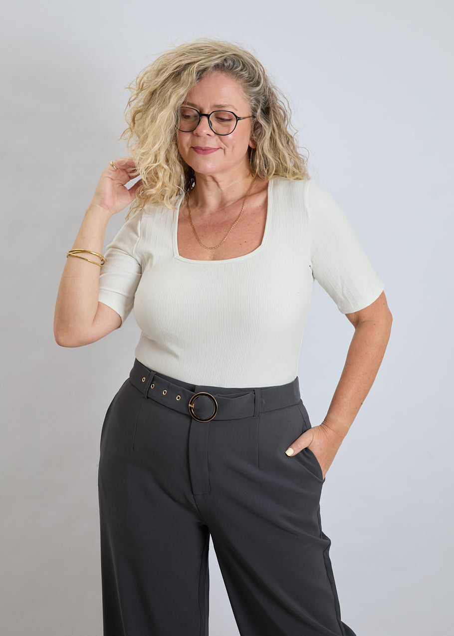 מכנסיים אלגנטיים אפורים