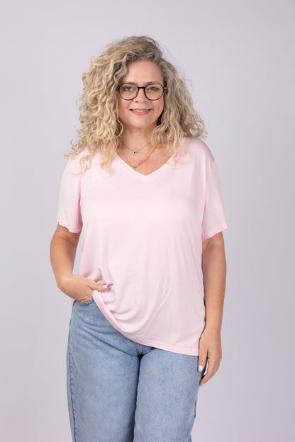 טי שירט ורודה