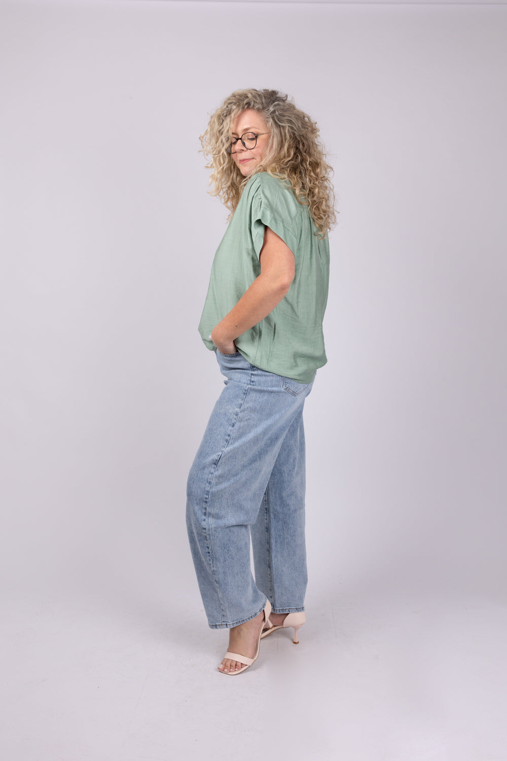חולצת אריג אוברסייז