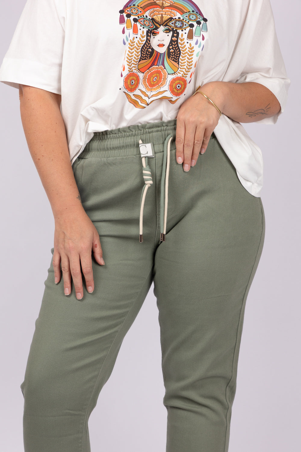 מכנסי Jogger ירוקים