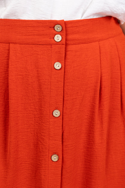 חצאית חמרה עם כפתורים